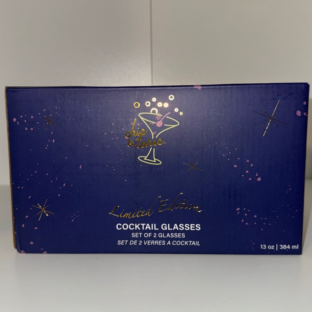 Chic & Tonic Limited Edition Set of Cocktail Glasses - Picture 2 of 7